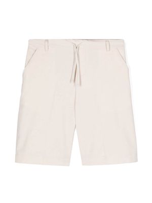 Paolo Pecora Kids pressed-crease shorts - Neutrals