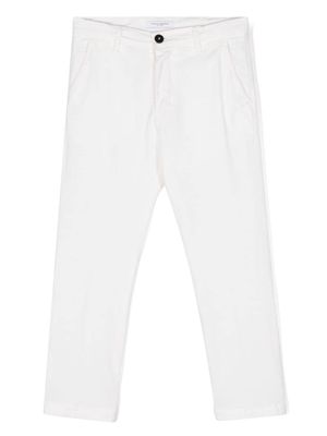 Paolo Pecora Kids pressed-crease trousers - White