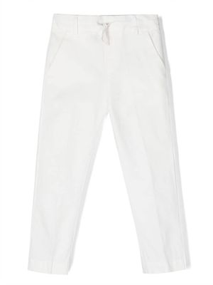 Paolo Pecora Kids regular-fit cotton trousers - White