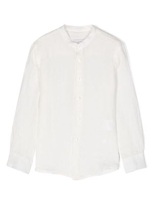 Paolo Pecora Kids semi-sheer button-up shirt - White