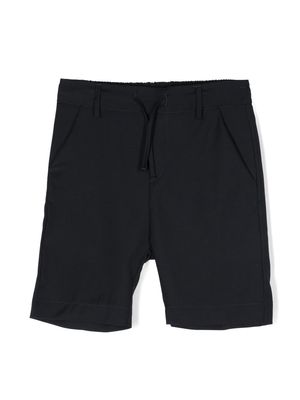 Paolo Pecora Kids solid colour drawstring-fastening shorts - Blue
