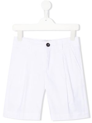 Paolo Pecora Kids straight-leg cotton shorts - White