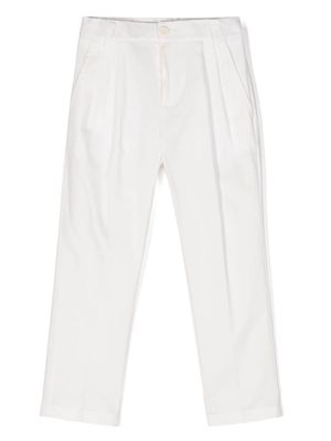 Paolo Pecora Kids straight-leg slim-fit chinos - White