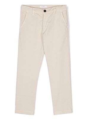 Paolo Pecora Kids tapered chino trousers - Neutrals