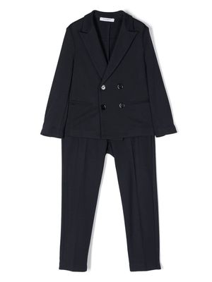 Paolo Pecora Kids two-piece double-breasted suit - Blue
