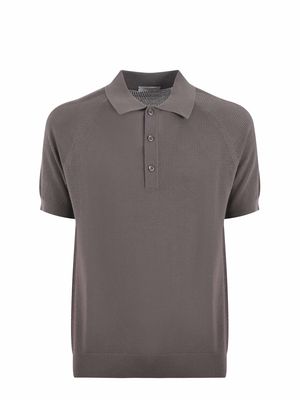 Paolo Pecora Polo Shirt In Cotton Thread.