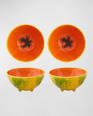 Papaya Bowls, Set of 4