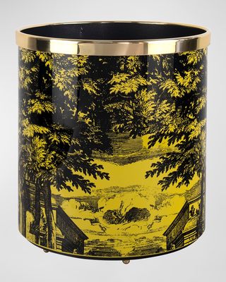 Paper Basket - Giardino Settecentesco Black Yellow