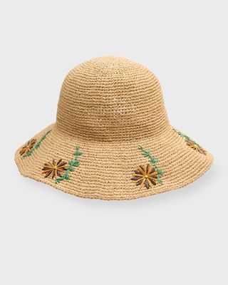 Paper Straw Sunflower Hat