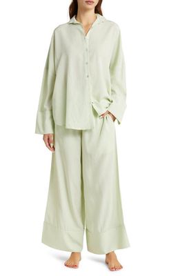 Papinelle Amelie Wide Leg Pajamas in Sage