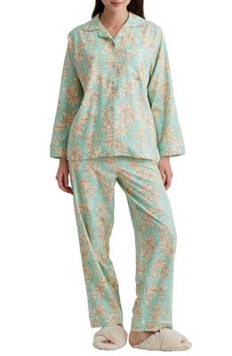 Papinelle Bridget Floral Pajamas in Mint