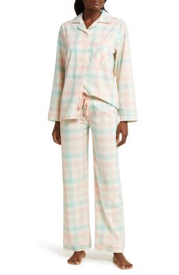 Papinelle Check Cotton Pajamas in English Rose