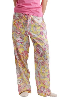 Papinelle Ella Cotton Pajama Pants in Lemon Zest