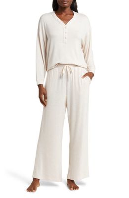 Papinelle Feather Soft Boxy Pajamas in Almond