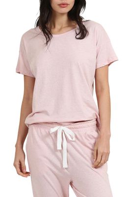 Papinelle Jade Short Sleeve Organic Cotton Pajama Top in Pink