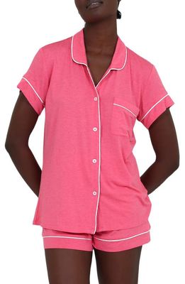 Papinelle Kate Jersey Short Pajamas in Raspberry