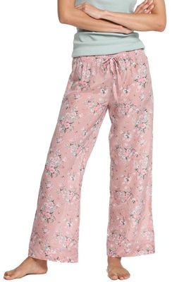 Papinelle Lou Lou Cotton & Silk Pajama Pants in Pink