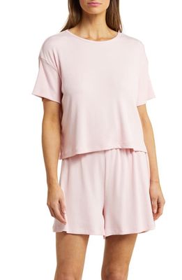 Papinelle Luxe Soft Touch Rib Short Pajamas in Papinelle Pink