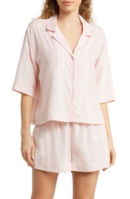 Papinelle Plaid Relaxed Fit Short Pajamas in Papinelle Pink