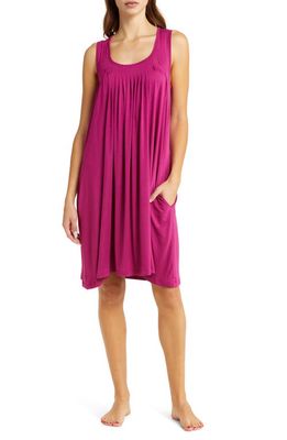 Papinelle Pleated Chemise in Dark Raspberry