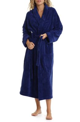 Papinelle Plush Longline Robe in Navy