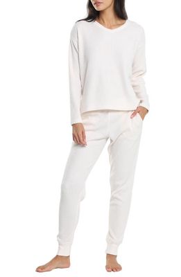 Papinelle Super Soft Thermal Knit Pajamas in Ecru