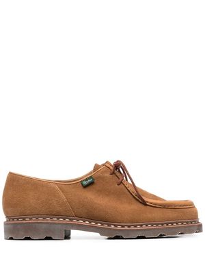 Paraboot ridged sole boat shoes - Brown