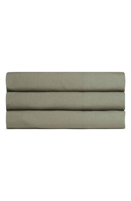 Parachute Percale Egyptian Cotton Top Sheet in Moss