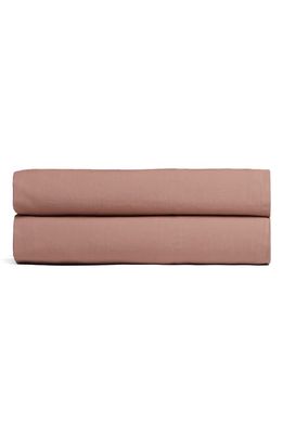 Parachute Percale Fitted Sheet in Clay