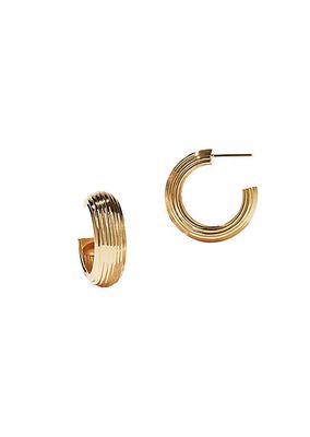 Paradis Hera Large 9K Gold-Plated Hoop Earrings