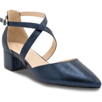 Paradox London Pink Francis Pointed Toe Pump in Navy 