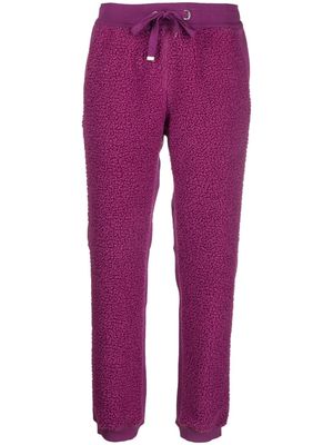 Parajumpers brushed-effect slim-cut track pants - Purple