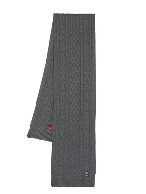 Parajumpers cable-knit scarf - Grey