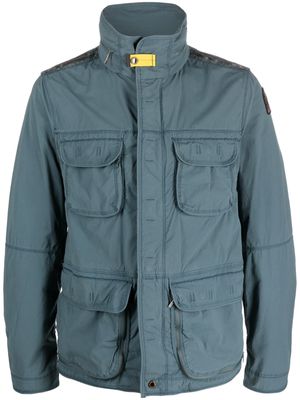 Parajumpers cargo-pocket high-neck jacket - Blue