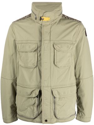 Parajumpers cargo-pocket high-neck jacket - Green