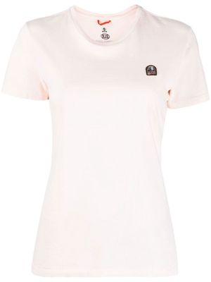 Parajumpers chest-patch round-neck T-shirt - Pink