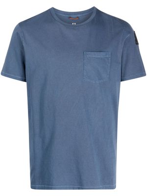 Parajumpers chest-pocket cotton T-shirt - Blue