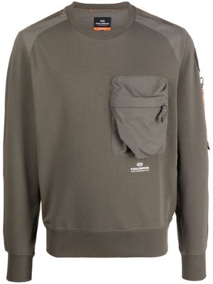 Parajumpers chest zip-pocket detail sweatshirt - Green
