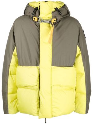 Parajumpers colour-block padded jacket - Green