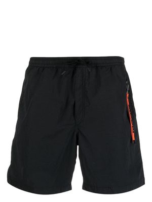 Parajumpers detachable logo-tag swim shorts - Black