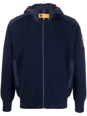 Parajumpers Dominic zip-up hooded jumper - Blue