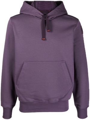 Parajumpers Everest logo-patch hoodie - Purple
