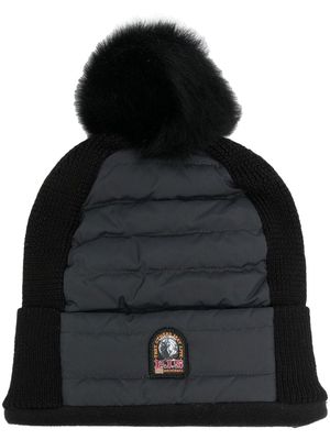Parajumpers feather-down quilted beanie hat - Black