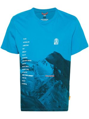 Parajumpers graphic-print cotton T-shirt - Blue