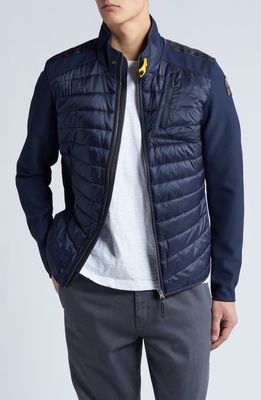 Parajumpers Jayden Quilted Down Jacket in Blue Navy
