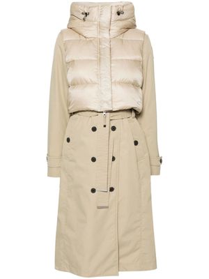 Parajumpers layered-design padded coat - Neutrals