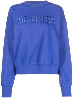 Parajumpers logo embroidered sweatshirt - Blue