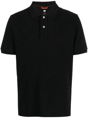 Parajumpers logo-patch cotton polo shirt - Black