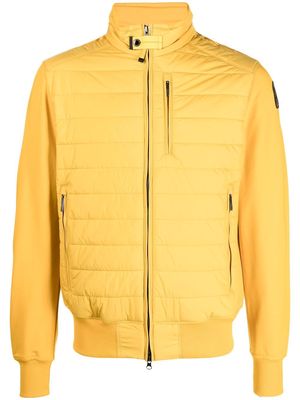 Parajumpers logo-patch hybrid padded jacket - Yellow