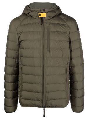 Parajumpers logo-patch padded down jacket - Green